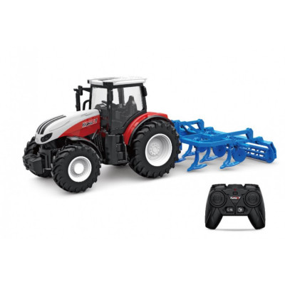 H-Toys Poľnohospodársky traktor s ojou 1:24 2,4 GHz RTR